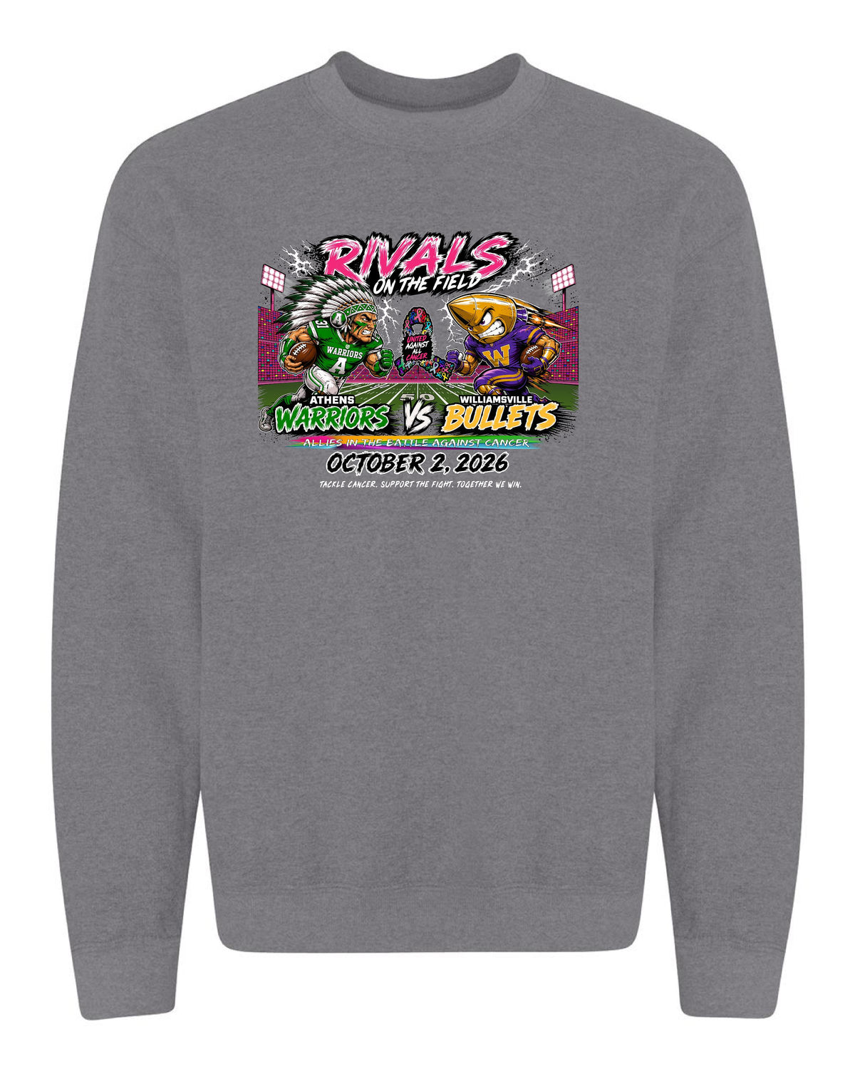United Against All Cancer Unisex Crewneck Sweatshirt (P.18000/18000B)