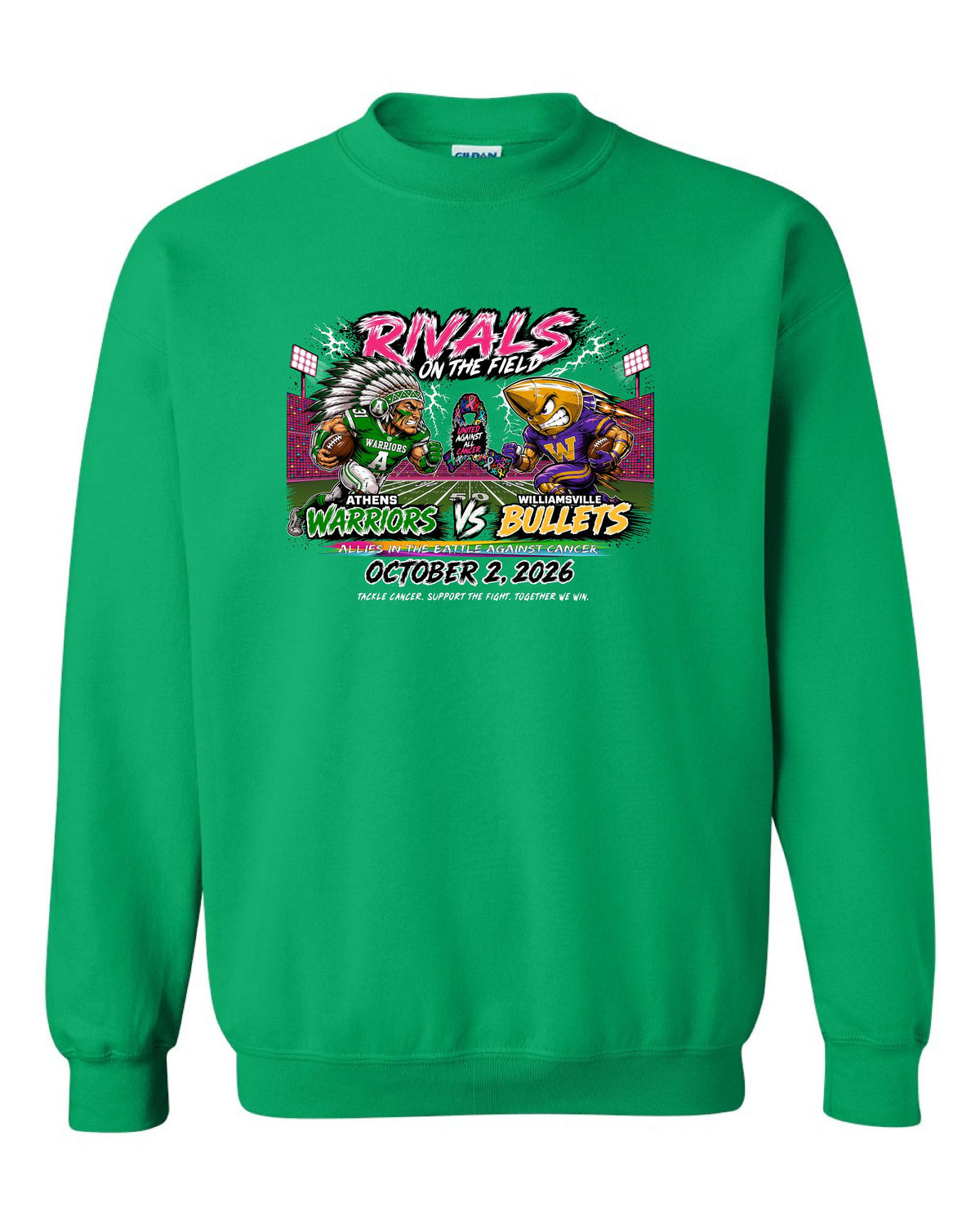 United Against All Cancer Unisex Crewneck Sweatshirt (P.18000/18000B)