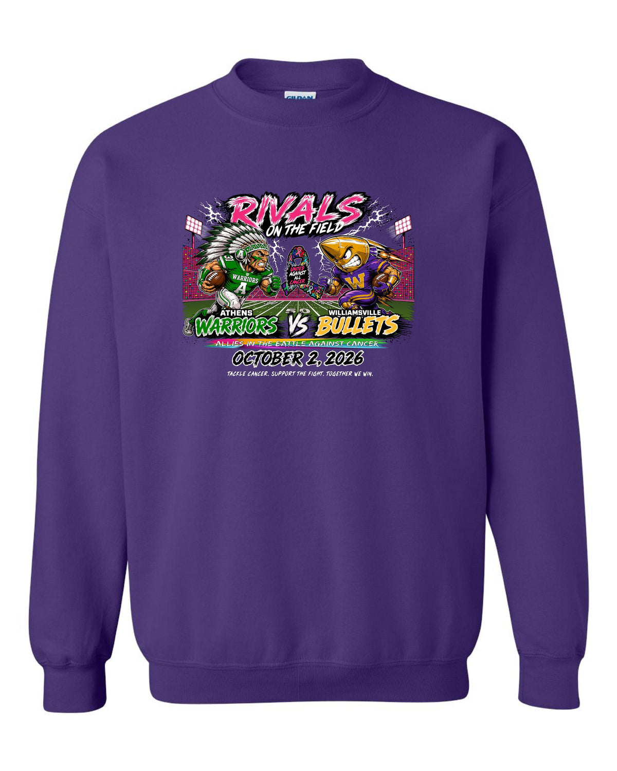United Against All Cancer Unisex Crewneck Sweatshirt (P.18000/18000B)