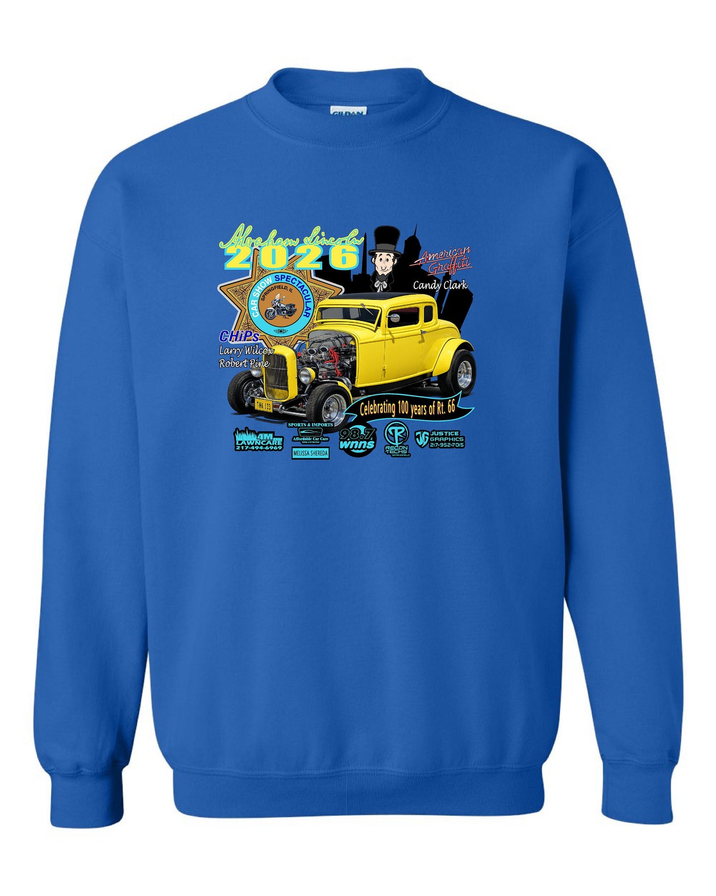 Abe Lincoln Car Show 2026 CREW SWEATSHIRT (P.18000)