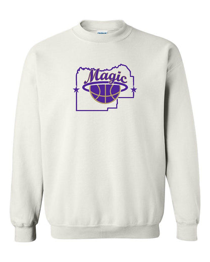 MENARD COUNTY MAGIC BASKETBALL UNISEX Crewneck Sweatshirt (P.18000/18000B)