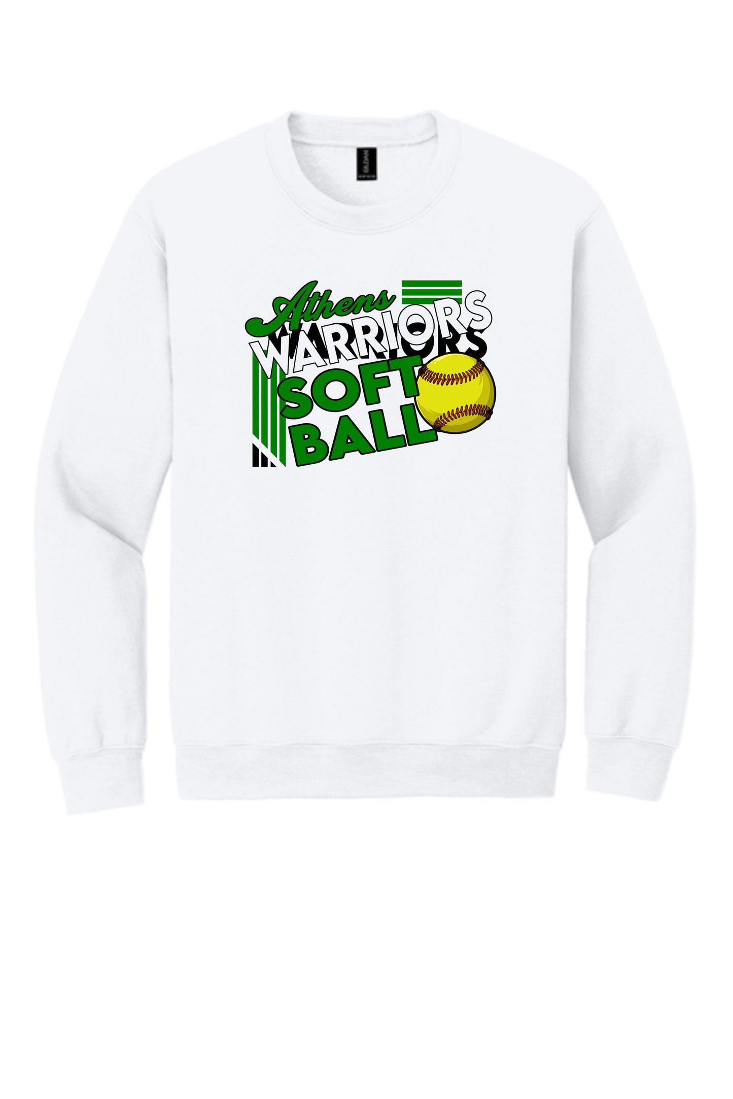 Athens High School Softball Unisex Crew Sweatshirt (P.18000)