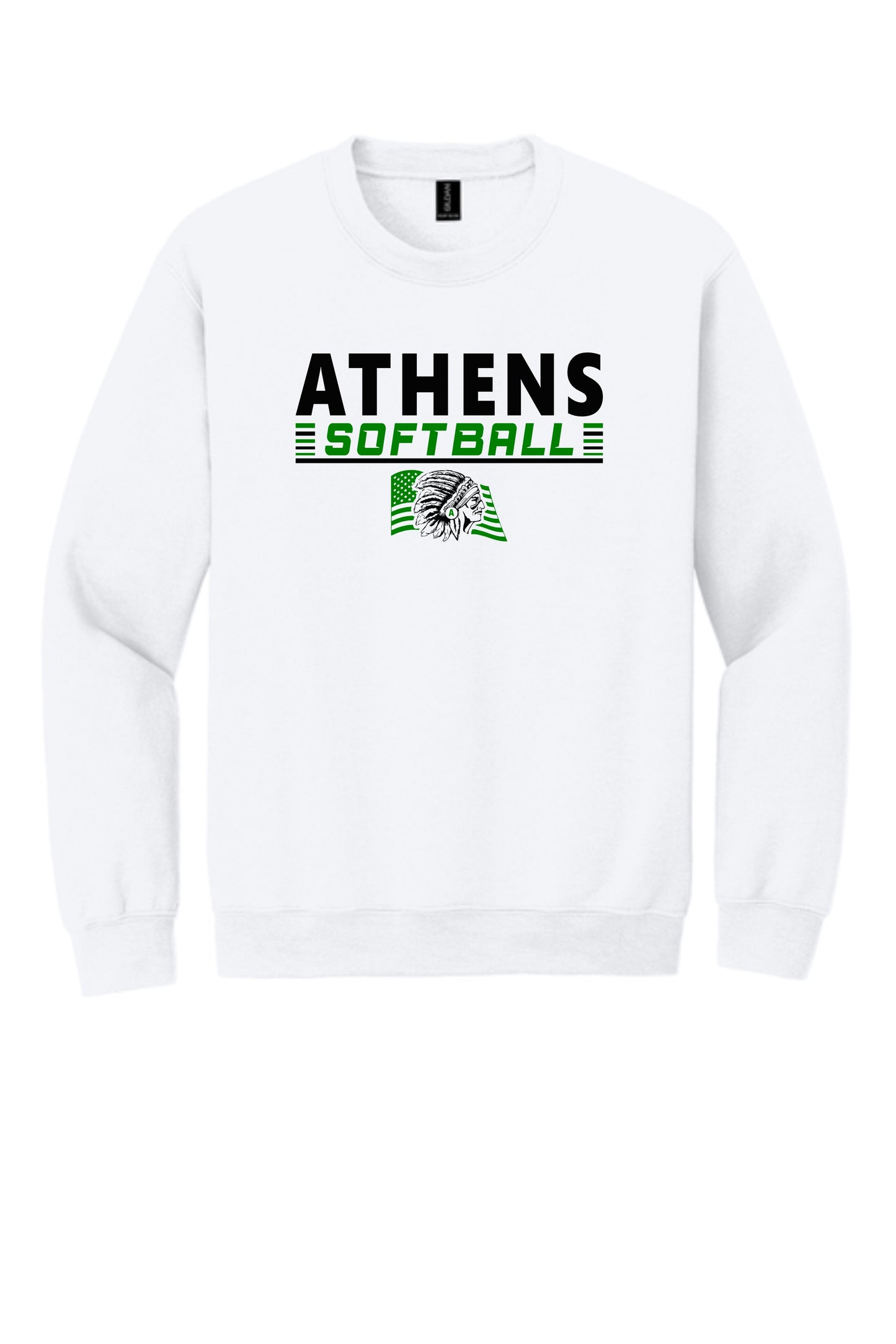 Athens High School Softball Unisex Crew Sweatshirt (P.18000)