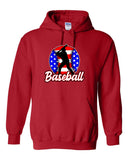 AMERICAN FLAG BASEBALL HOODED SWEATSHIRT (P.18500)