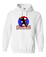 AMERICAN FLAG BASEBALL HOODED SWEATSHIRT (P.18500)
