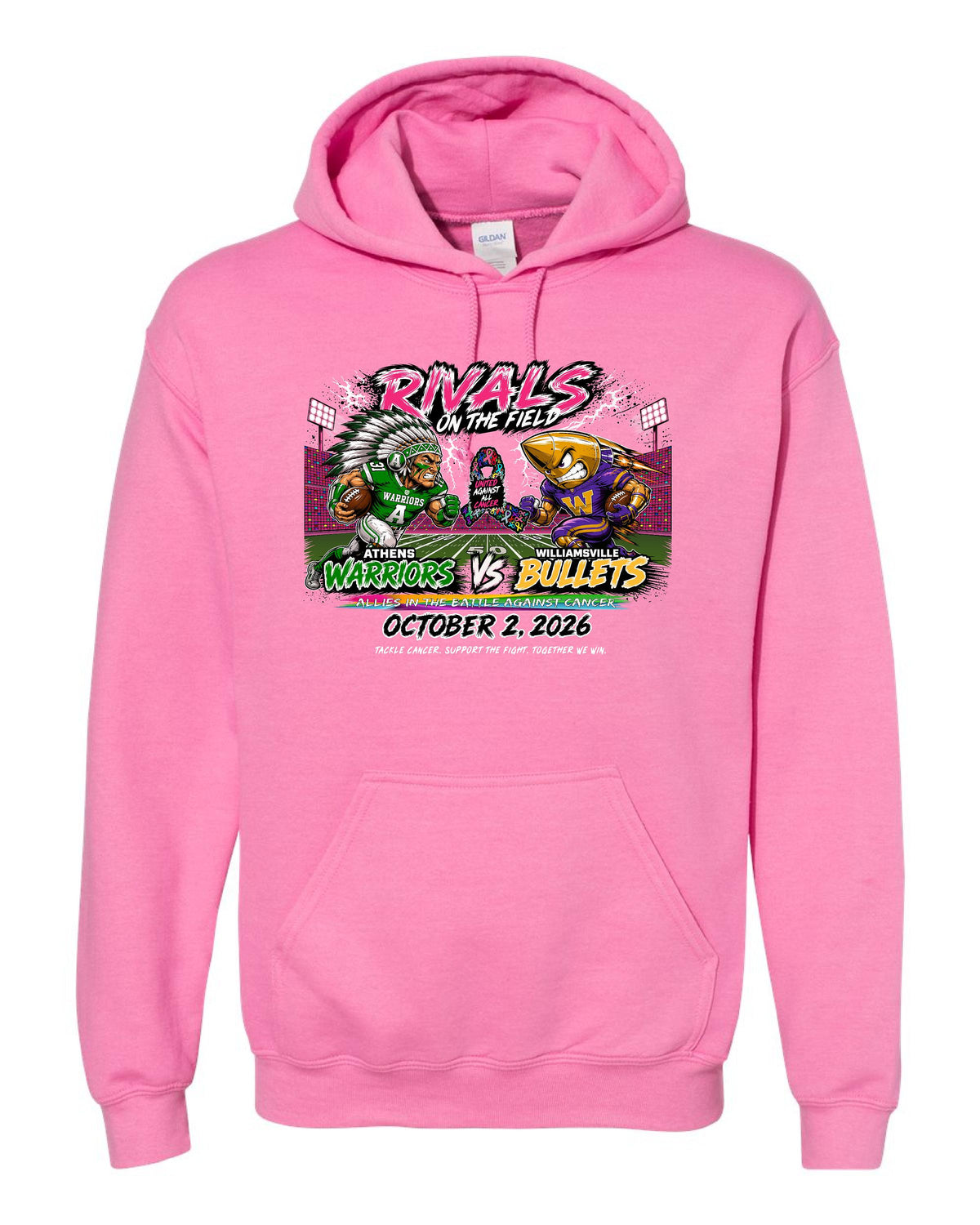 United Against All Cancer Gildan Unisex Hoodie (P.18500/18500B)