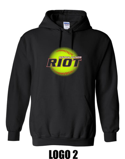 RIOT SOFTBALL UNISEX HOODIE (P.18500)