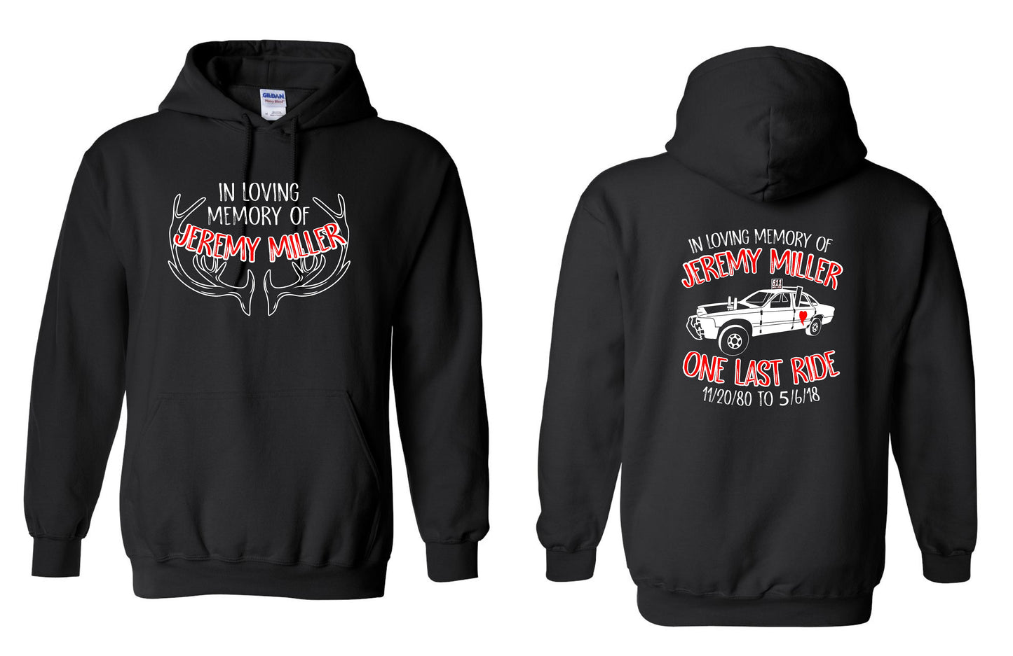 In Loving Memory of Jeremy Miller Unisex Hoodie (P.18500/18500B)