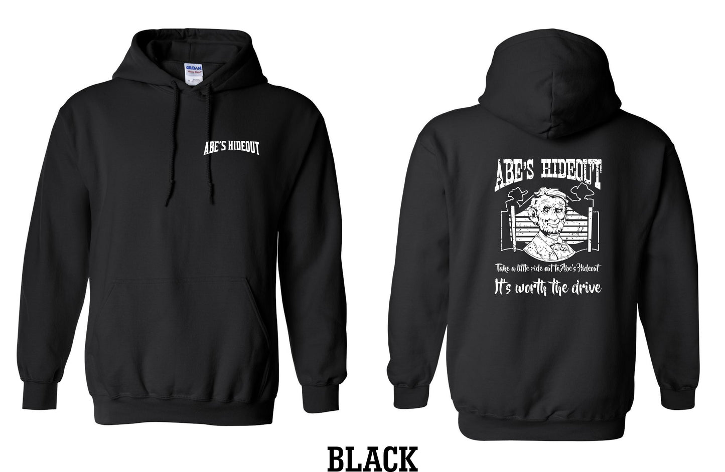 ABE'S HIDEOUT HOODIE (P.18500)