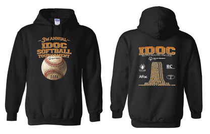 3rd Annual IDOc Softball Tournament Unisex Gildan Hooded Sweatshirt (P.18500)