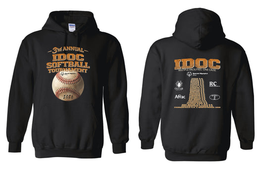 3rd Annual IDOc Softball Tournament Unisex Gildan Hooded Sweatshirt (P.18500)