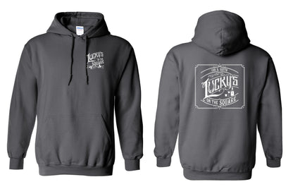 LUCKY'S ON THE SQUARE UNISEX HOODIE (P.18500)