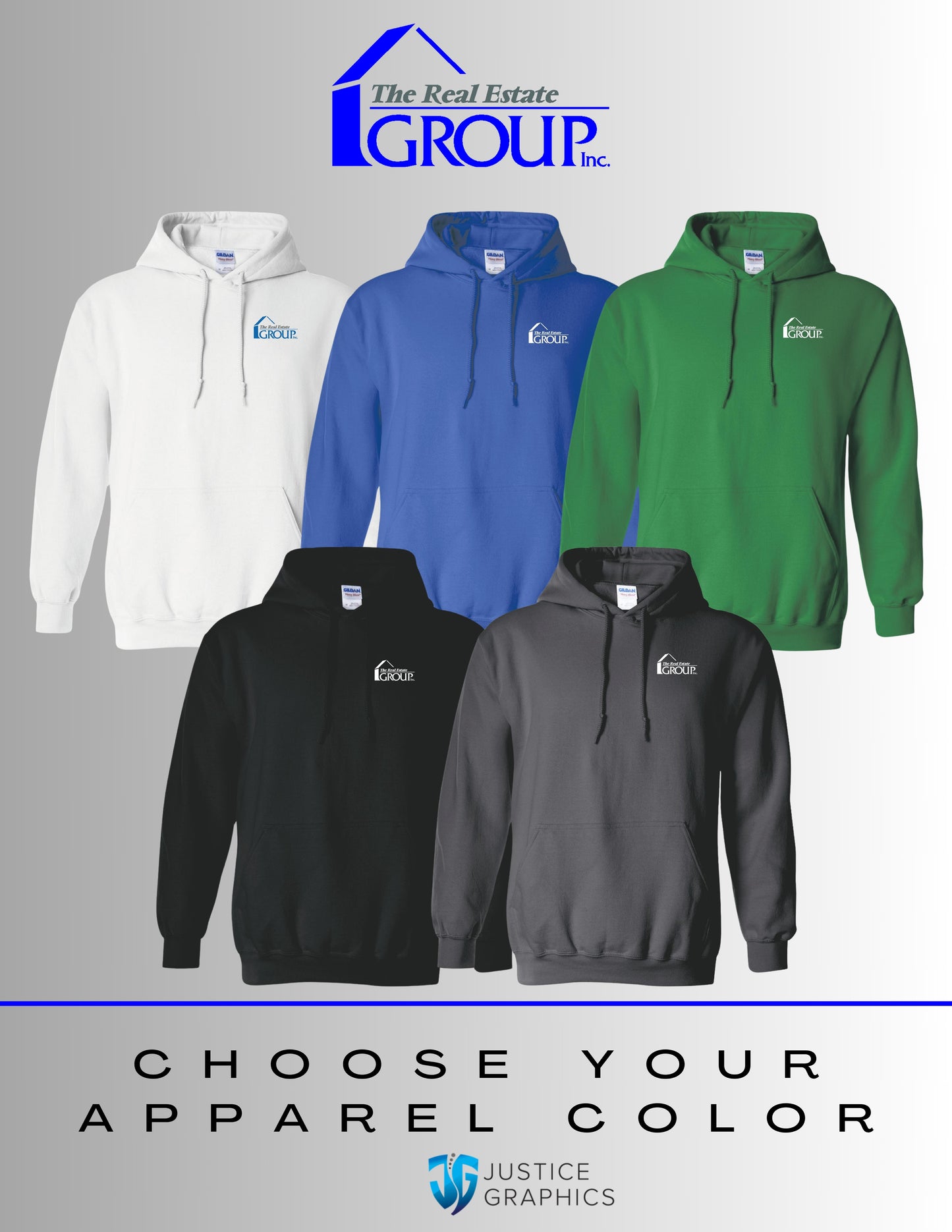 The Real Estate Group Gildan Unisex Hooded Sweatshirt (E.18500)