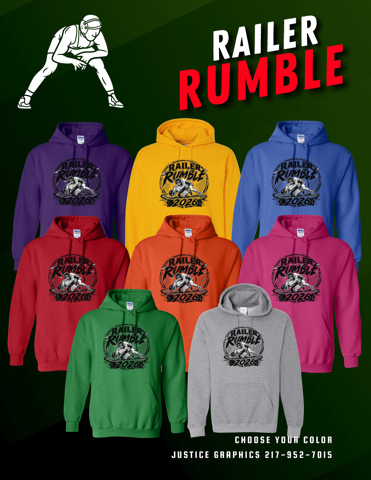 Railer Rumble  Unisex Hoodie (P.18500/18500B)