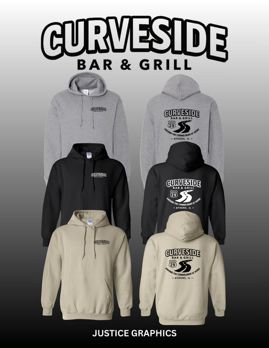 Curveside Bar & Grill Unisex Hoodie (P.18500)