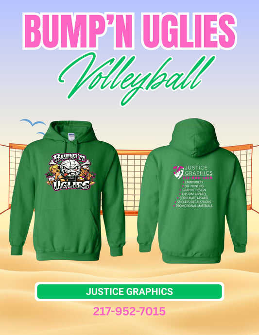 Bump'n Uglies Volleyball Unisex Hoodie (P.18500/18500B)