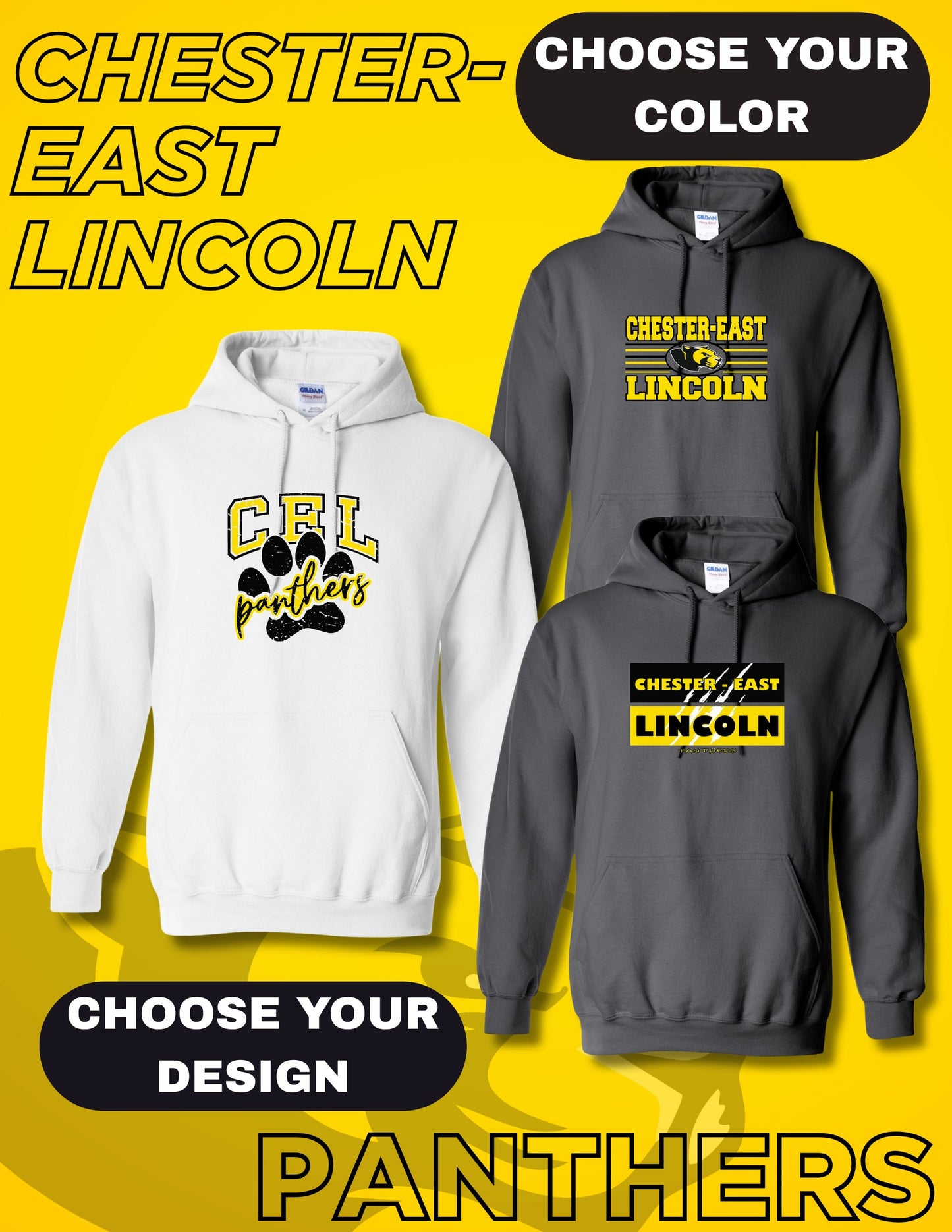 Chester-East Lincoln Unisex Hoodie (P.18500/18500B)