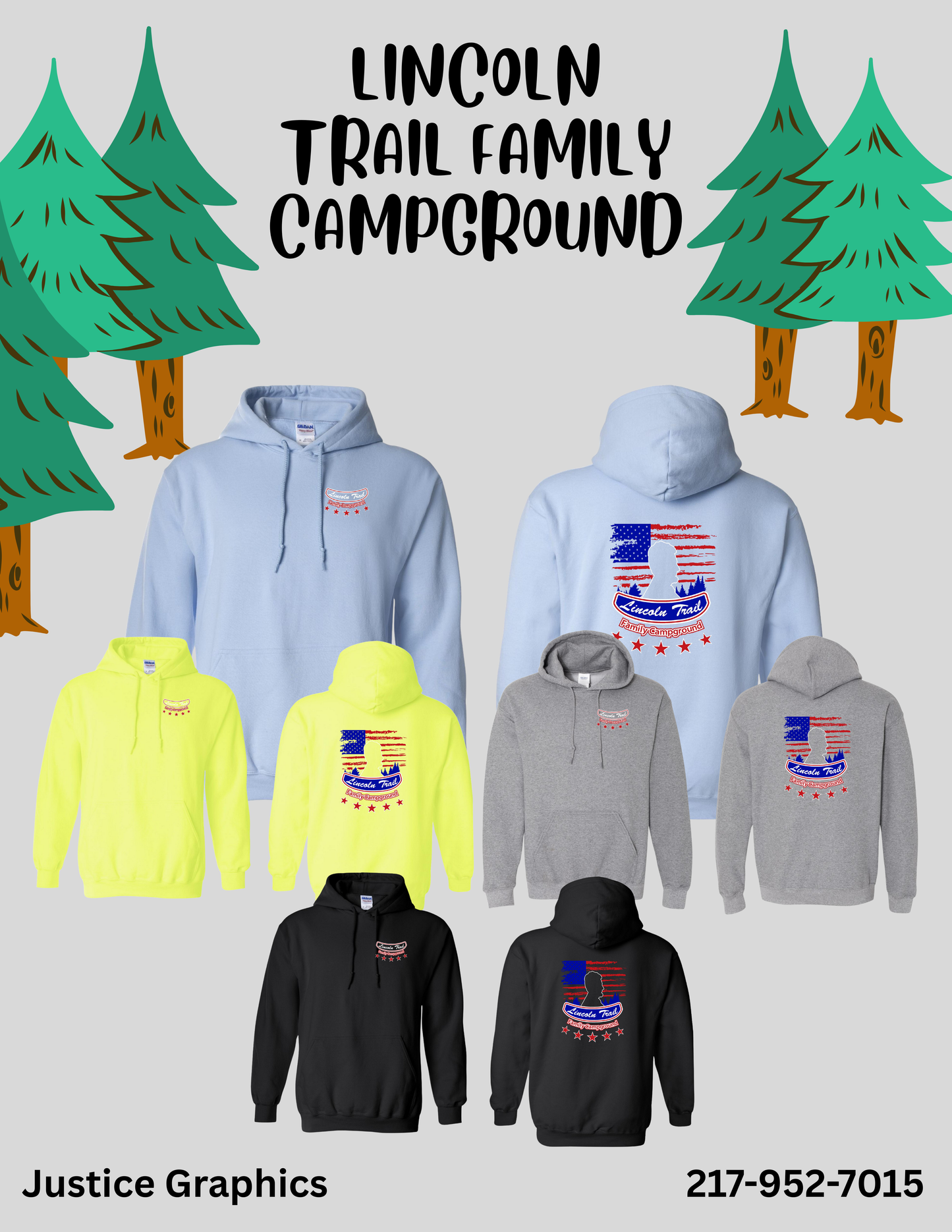 Lincoln Trail Family Campground Unisex Hoodie (P.18500/18500B)