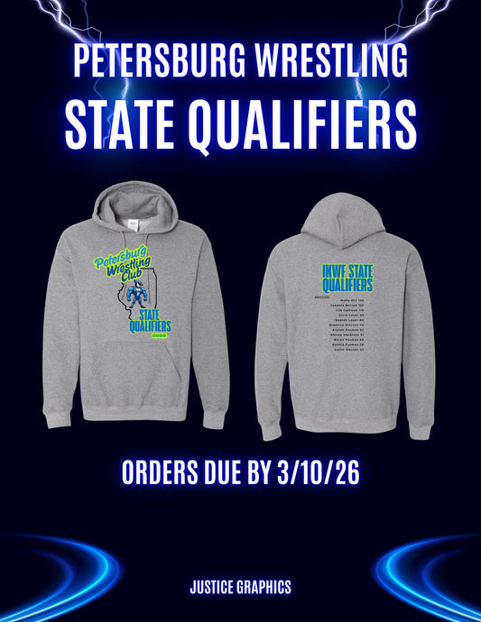 Petersburg Wrestling Club State Qualifiers Unisex Hoodie (P.18500/18500B)