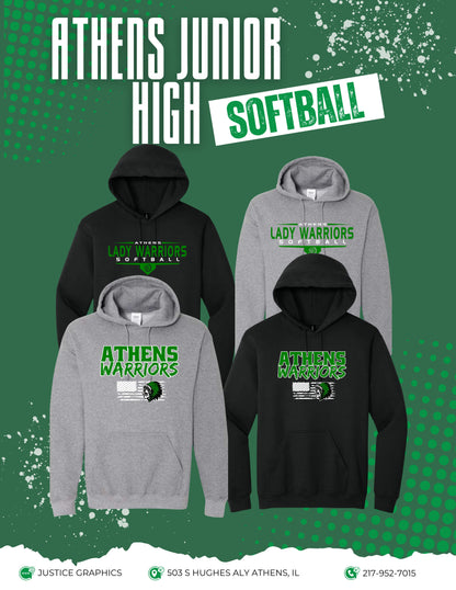 ATHENS JUNIOR HIGH SOFTBALL Unisex Hoodie (P.18500)