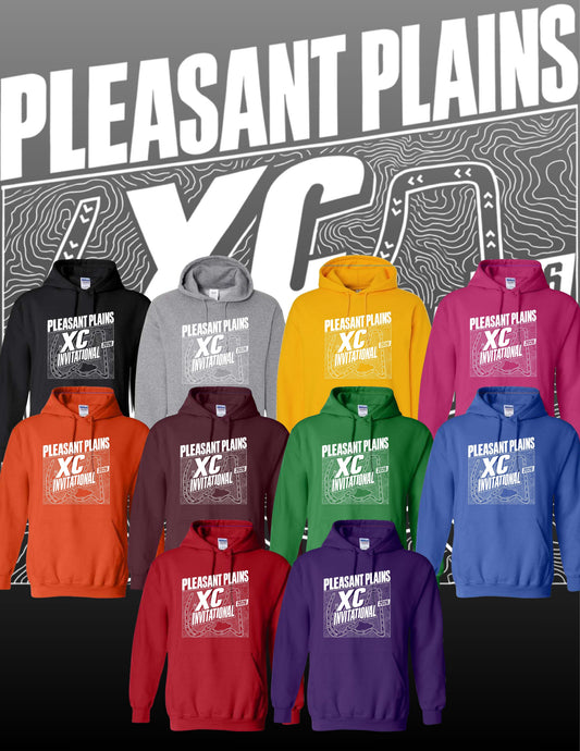 Pleasant Plains XC Invitational Guildan Unisex Hoodie (P.18500/18500B)