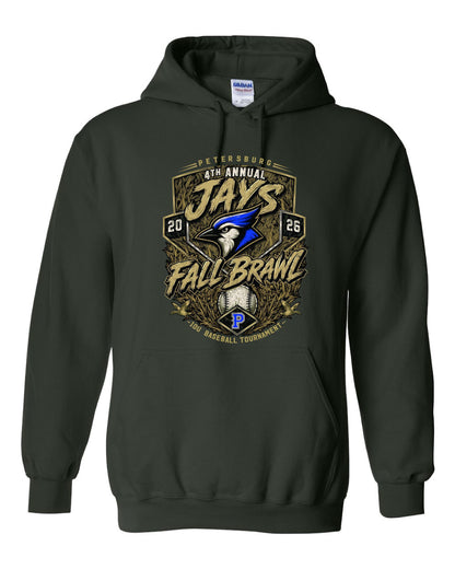 Petersburg Baseball Fall Brawl HOODED SWEATSHIRT (P.18500)