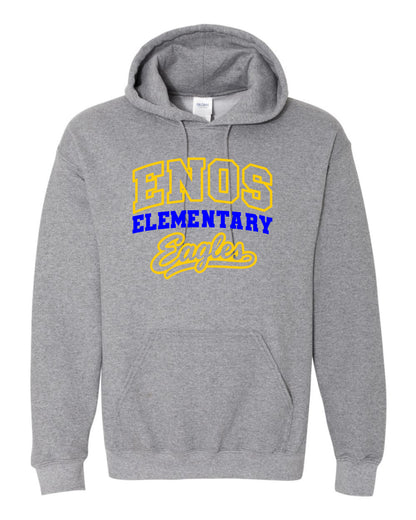 Enos Elementary School Guildan Unisex Hoodie (P.18500/18500B)