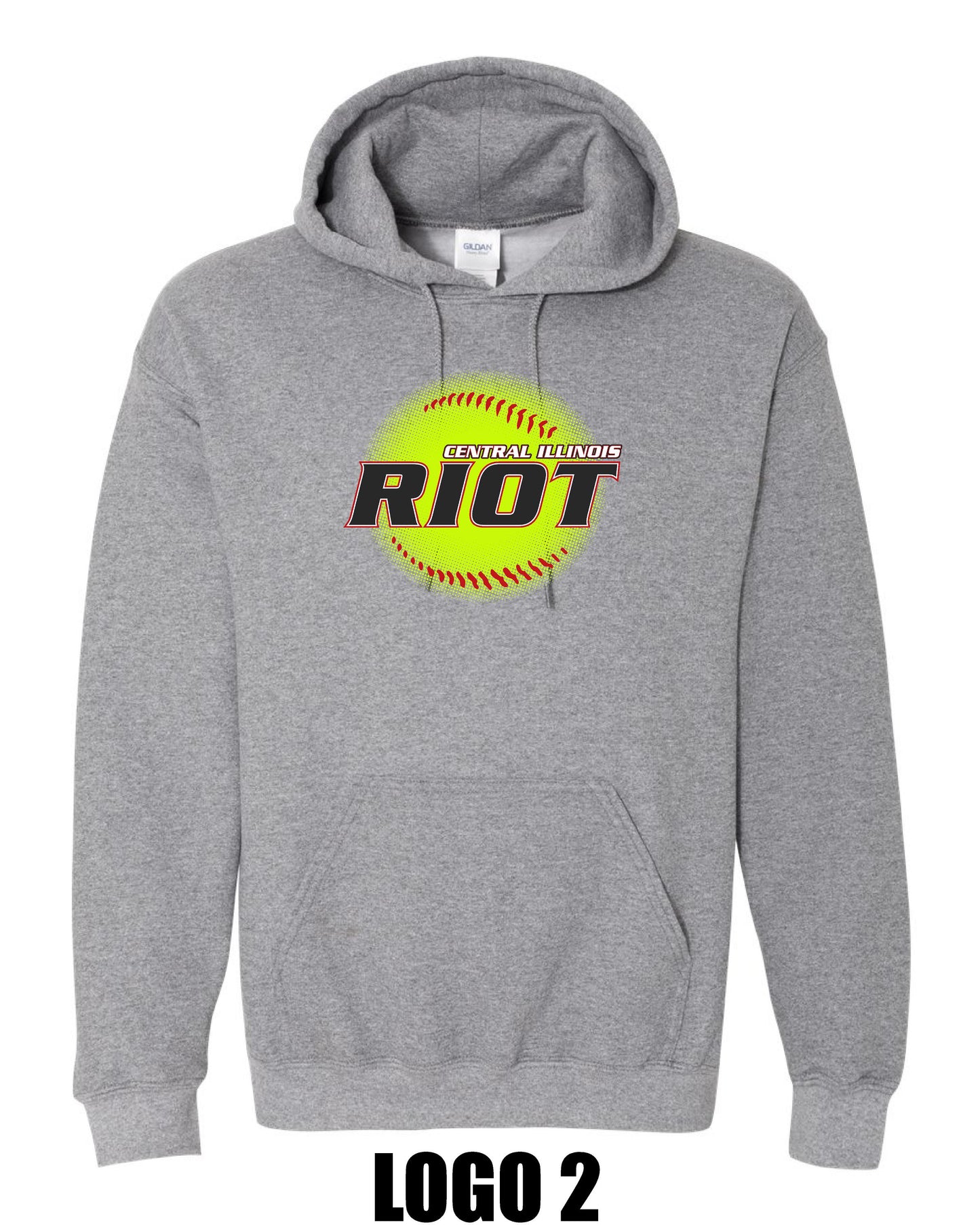RIOT SOFTBALL UNISEX HOODIE (P.18500)