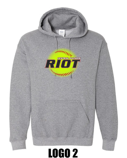 RIOT SOFTBALL UNISEX HOODIE (P.18500)