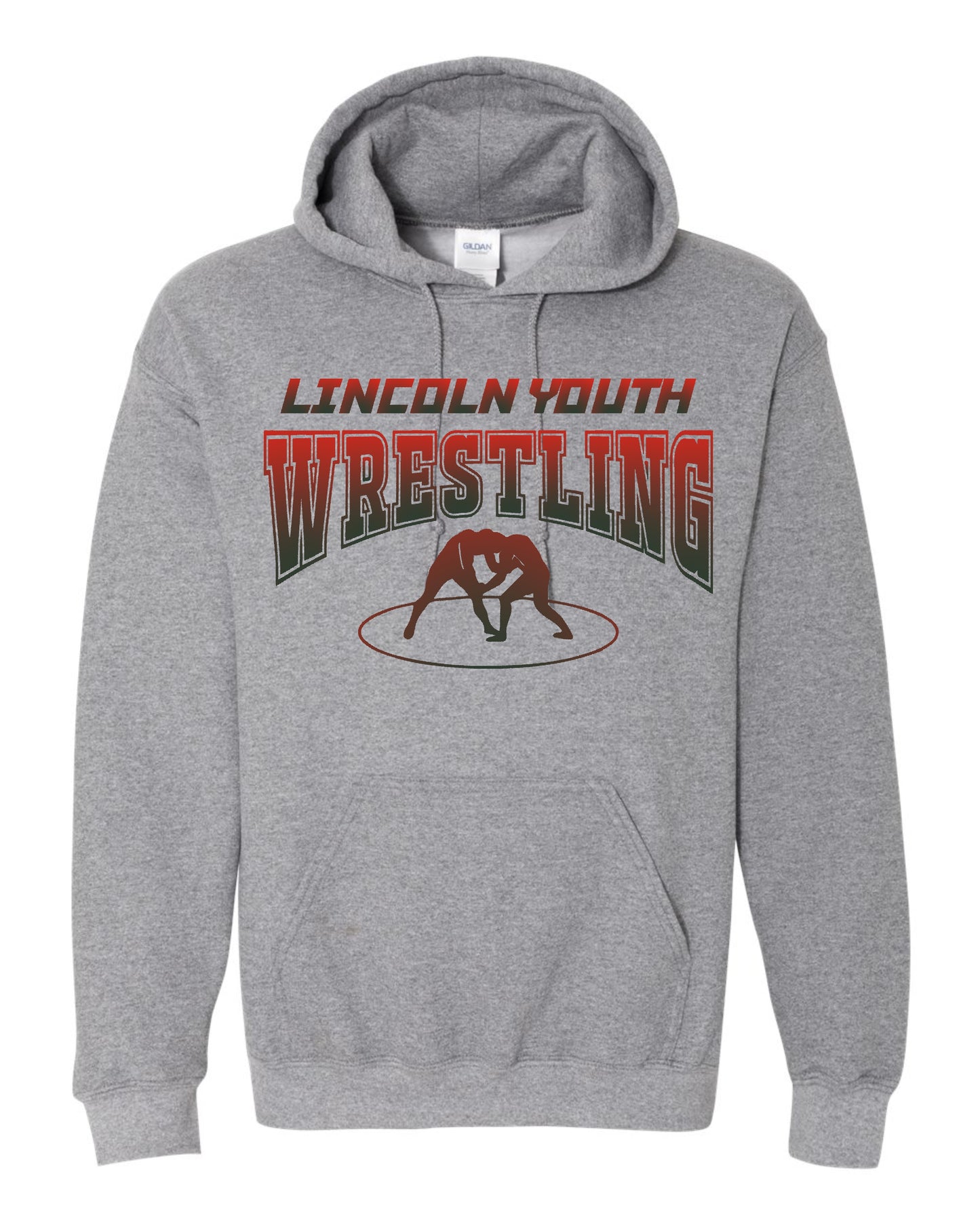 Lincoln Youth Wrestling Unisex Hoodie (P.18500/18500B)