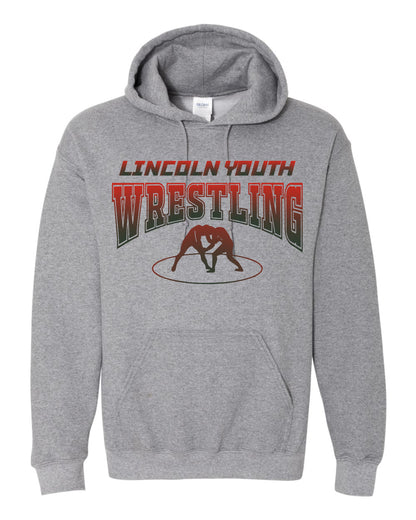 Lincoln Youth Wrestling Unisex Hoodie (P.18500/18500B)