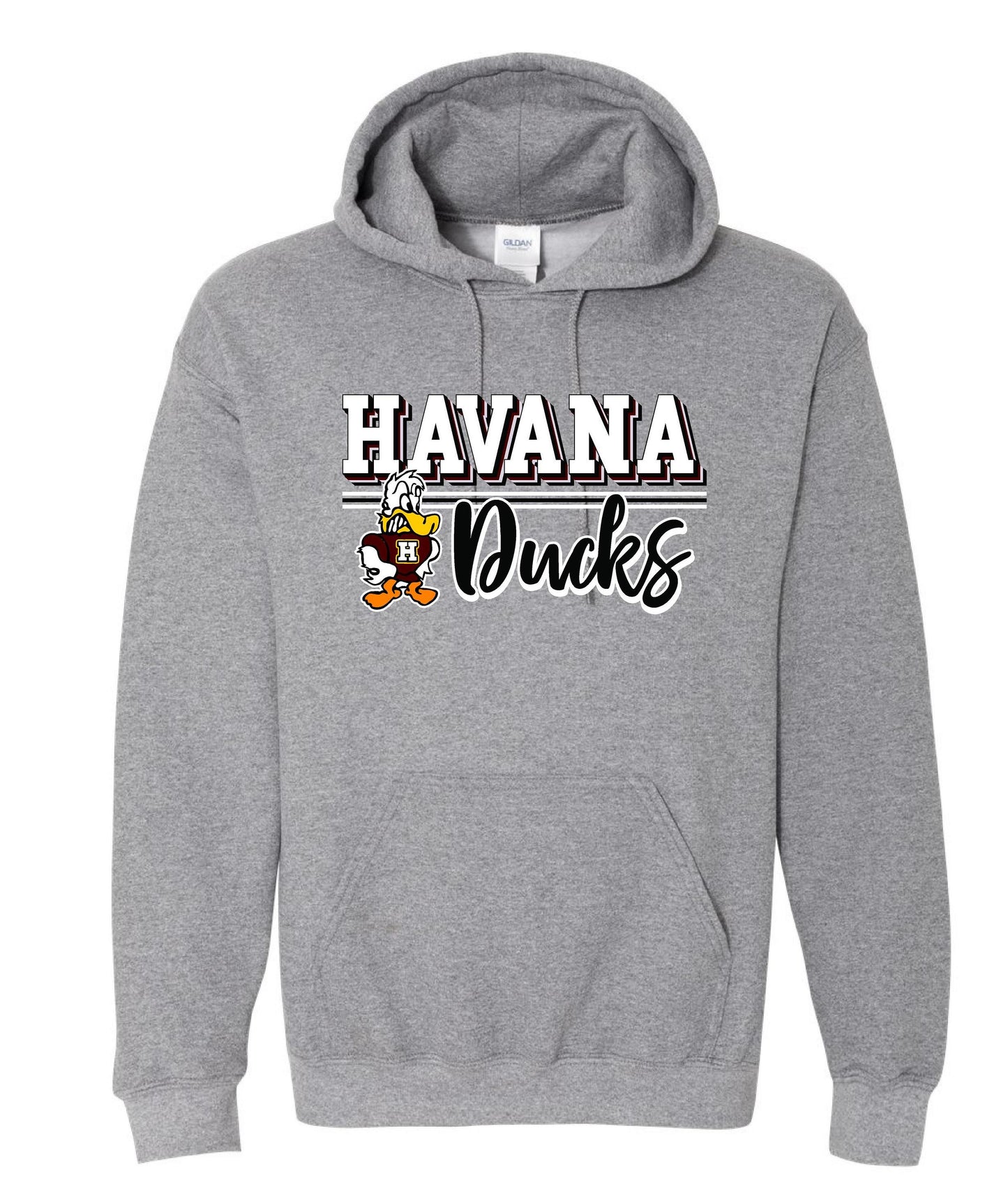 Havana Ducks Jr. High Basketball Unisex Hoodie (P.18500/18500B)