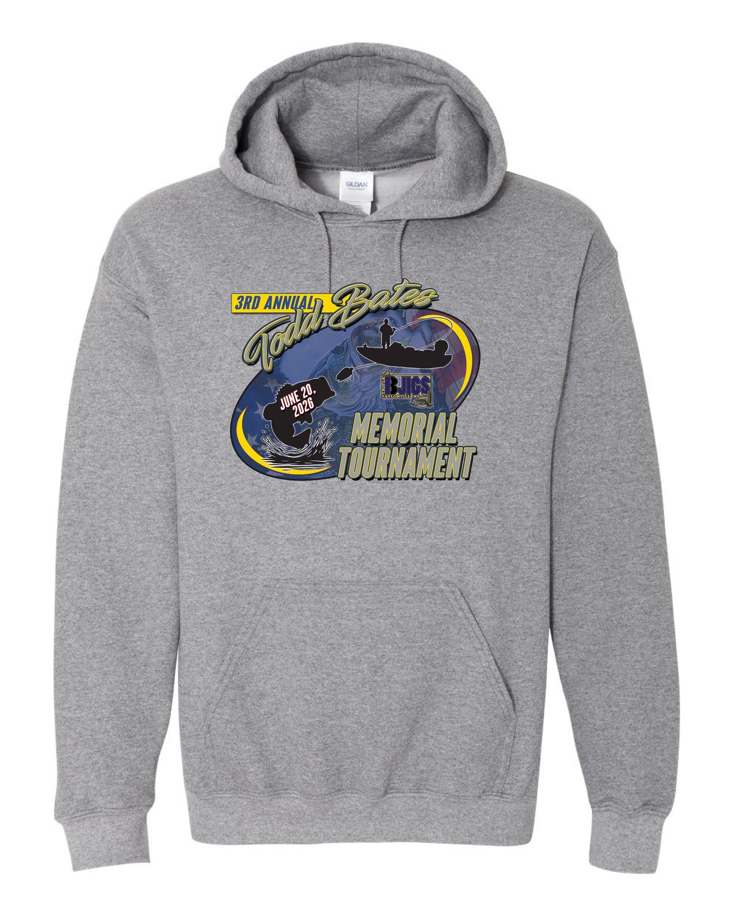 3rd Annual Todd Bates Memorial Tournament Unisex Hoodie (P.18500/18500B)