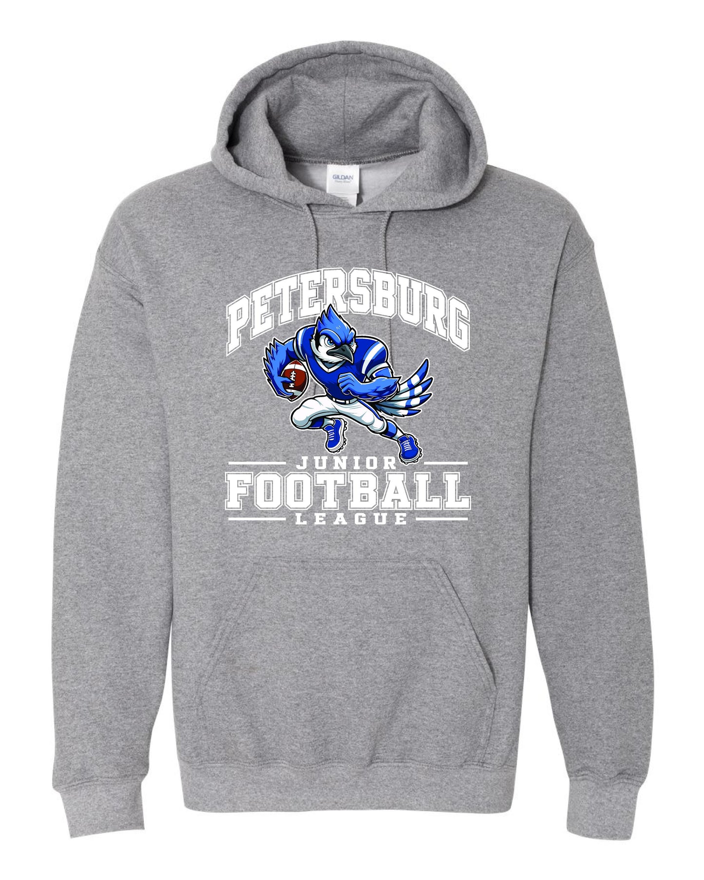 Petersburg Junior Football League Unisex Gildan Hooded Sweatshirt (P.18500/18500B)