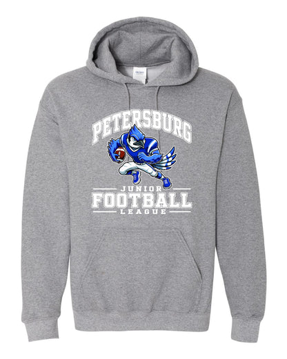 Petersburg Junior Football League Unisex Gildan Hooded Sweatshirt (P.18500/18500B)
