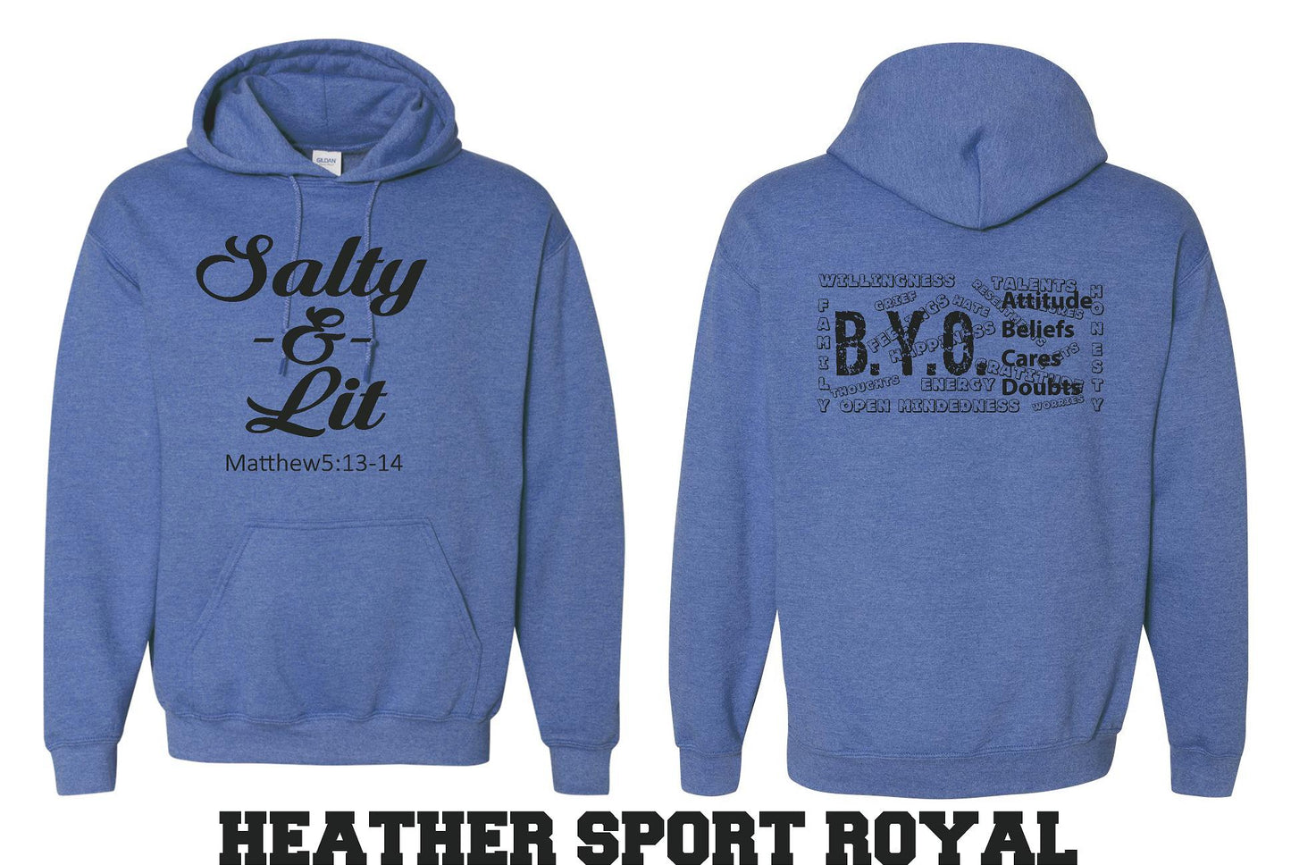 BYO HOODED SWEATSHIRT SALTY & LIT (P.18500)