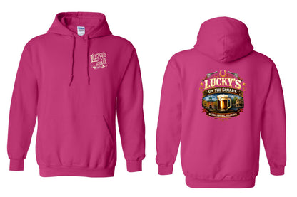 LUCKY'S ON THE SQUARE UNISEX HOODIE (P.18500)