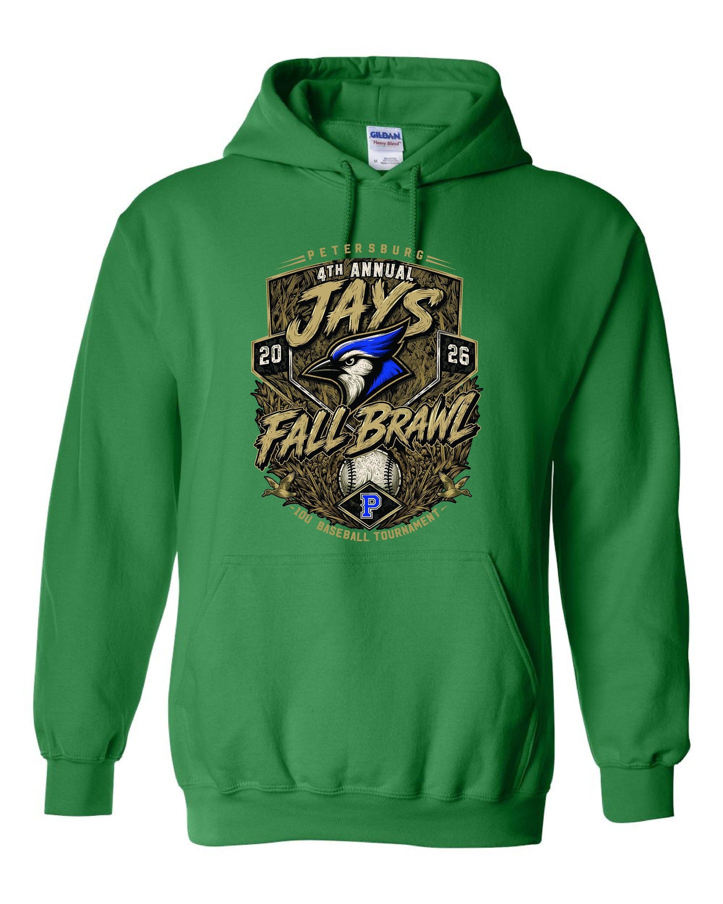 Petersburg Baseball Fall Brawl HOODED SWEATSHIRT (P.18500)