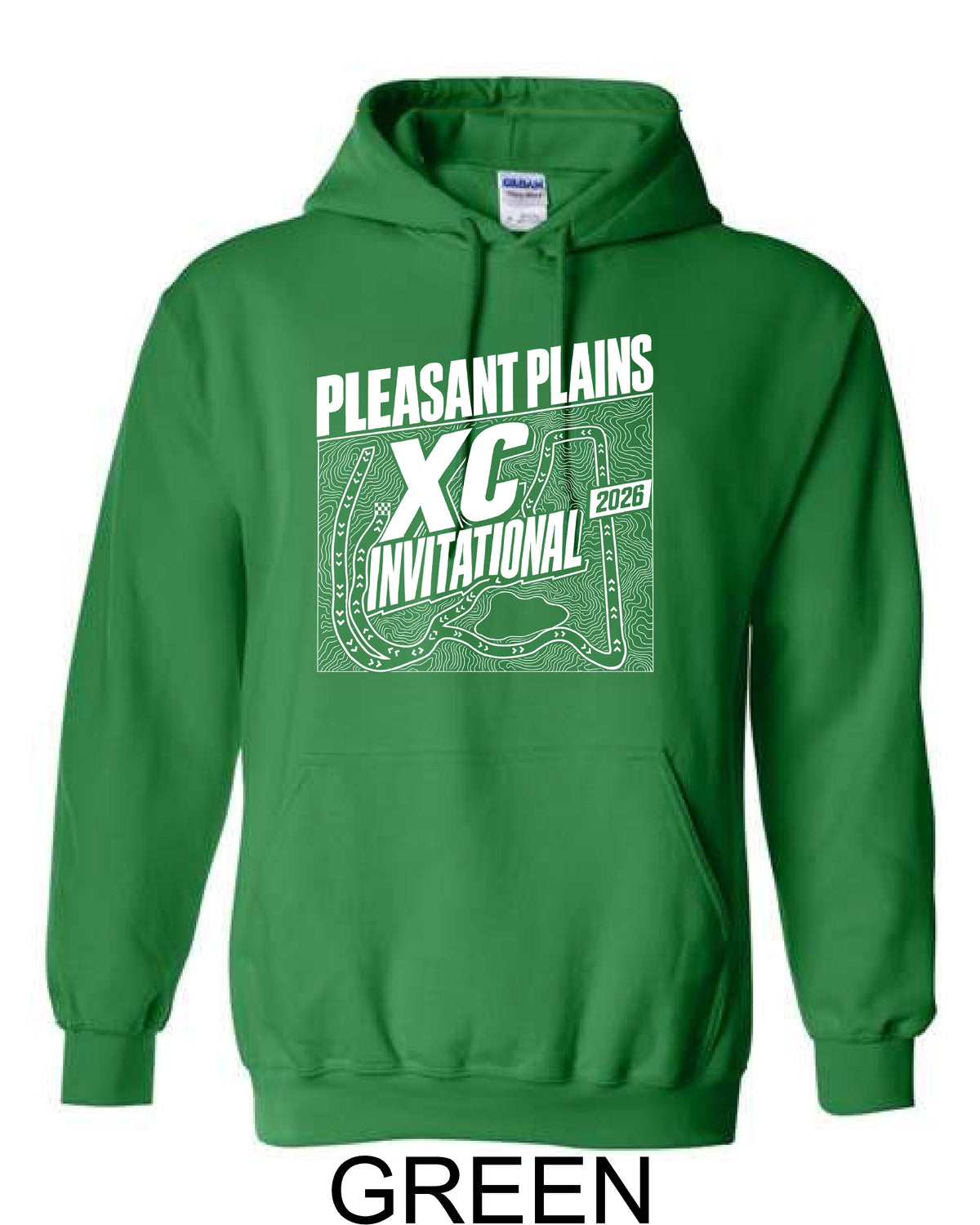 Pleasant Plains XC Invitational Guildan Unisex Hoodie (P.18500/18500B)
