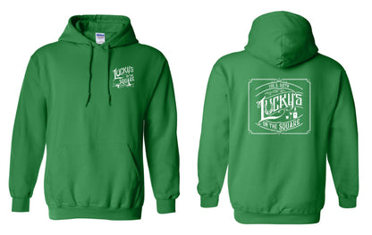 LUCKY'S ON THE SQUARE UNISEX HOODIE (P.18500)