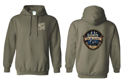 LUCKY'S ON THE SQUARE UNISEX HOODIE (P.18500)