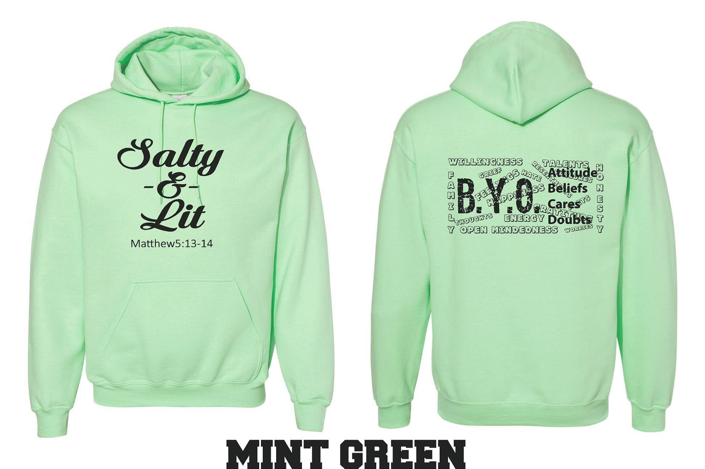 BYO HOODED SWEATSHIRT SALTY & LIT (P.18500)