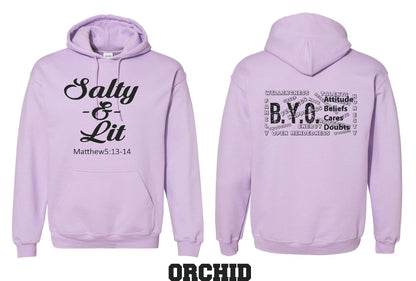 BYO HOODED SWEATSHIRT SALTY & LIT (P.18500)