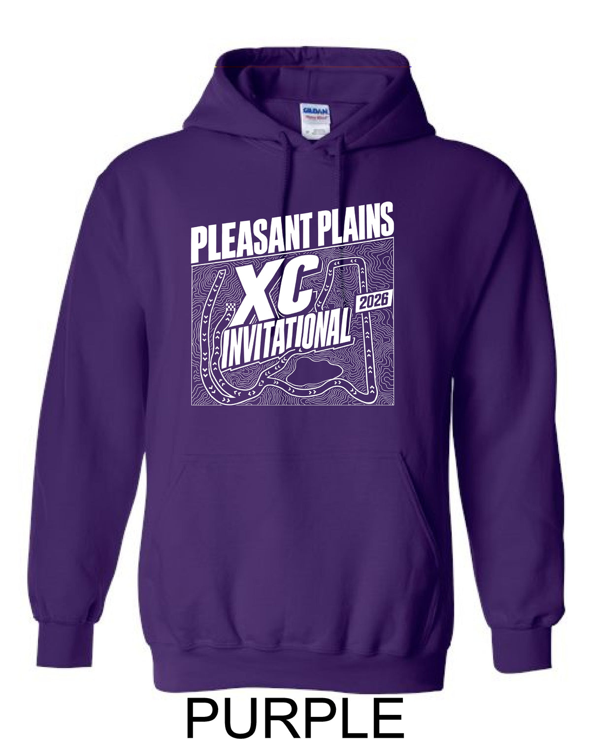Pleasant Plains XC Invitational Guildan Unisex Hoodie (P.18500/18500B)