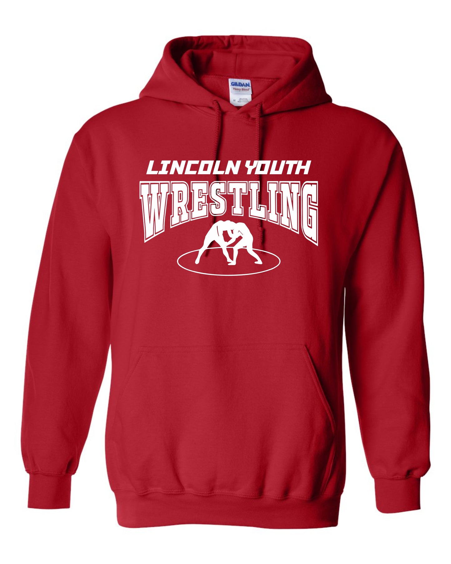 Lincoln Youth Wrestling RED COLLECTION Unisex Hoodie (P.18500/18500B)
