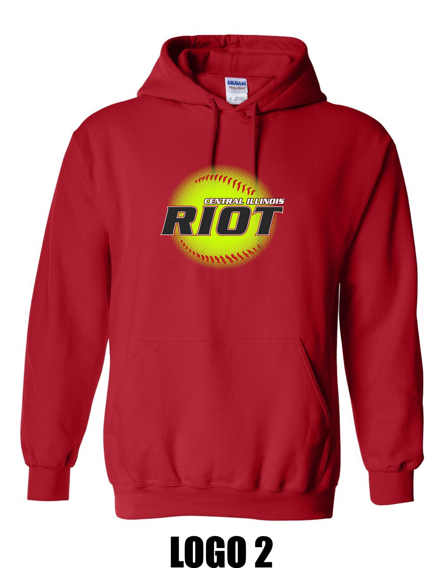 RIOT SOFTBALL UNISEX HOODIE (P.18500)