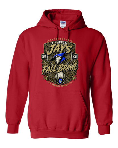 Petersburg Baseball Fall Brawl HOODED SWEATSHIRT (P.18500)
