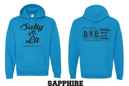 BYO HOODED SWEATSHIRT SALTY & LIT (P.18500)