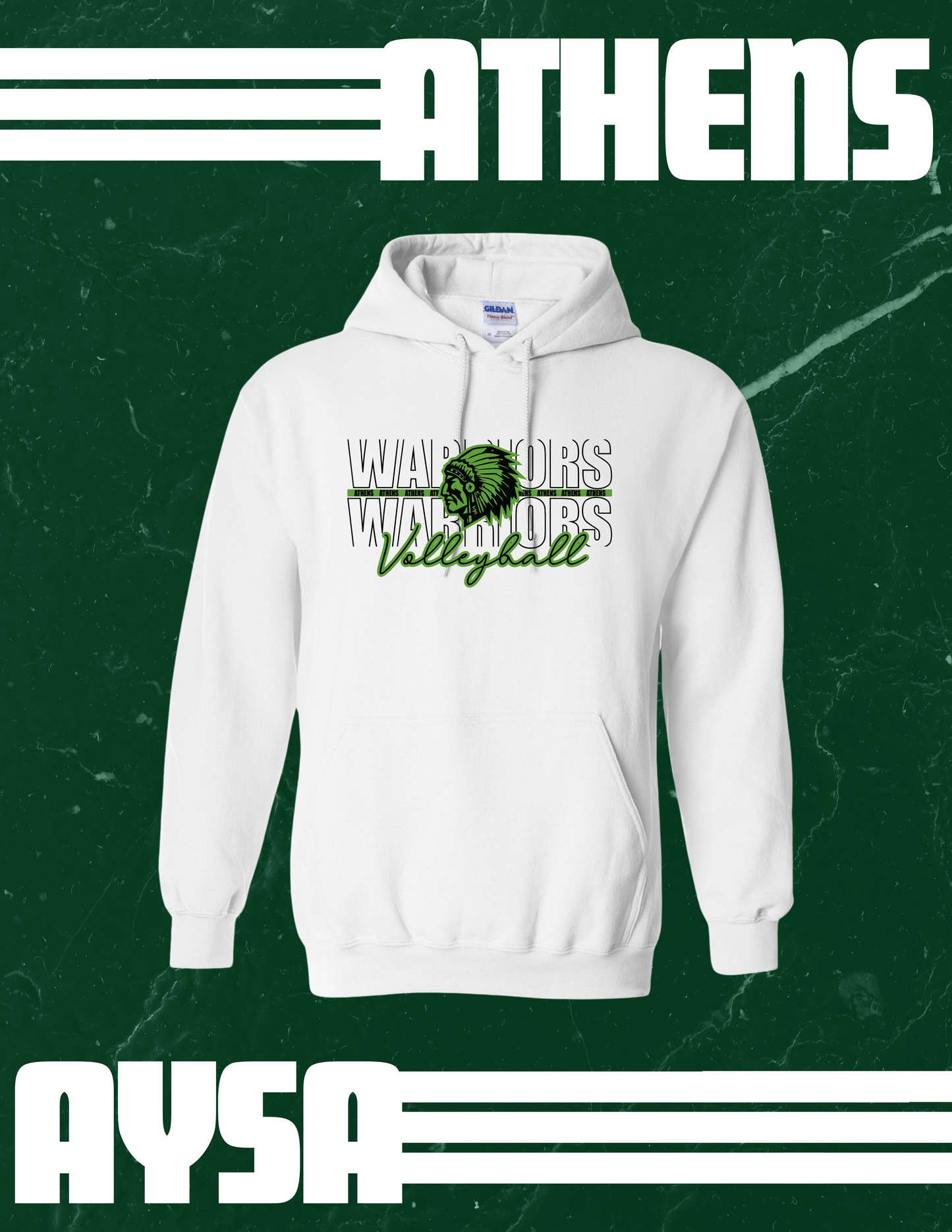 ATHENS VOLLEYBALL - AYSA UNISEX Hoodie (P.18500)