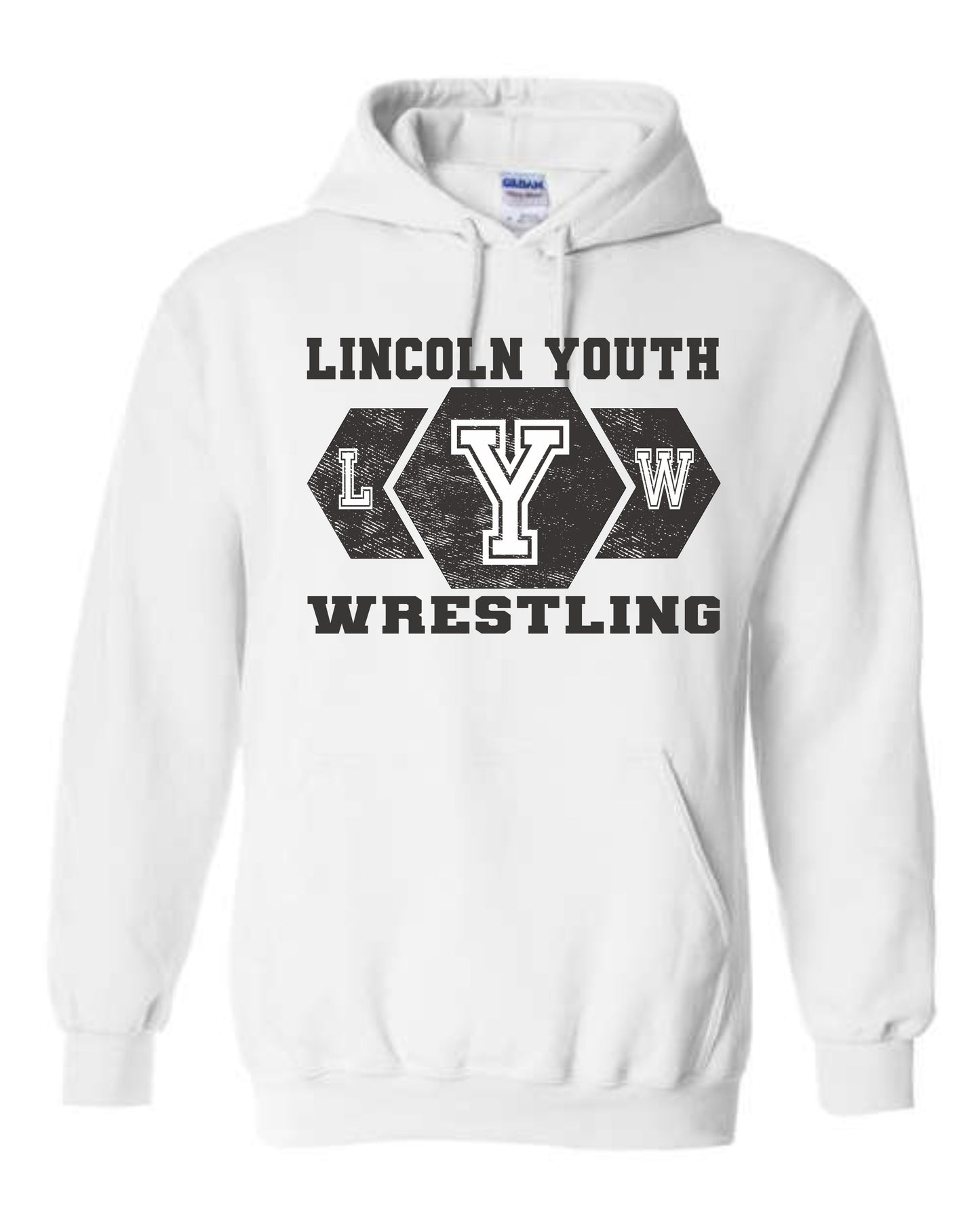 Lincoln Youth Wrestling Unisex Hoodie (P.18500/18500B)